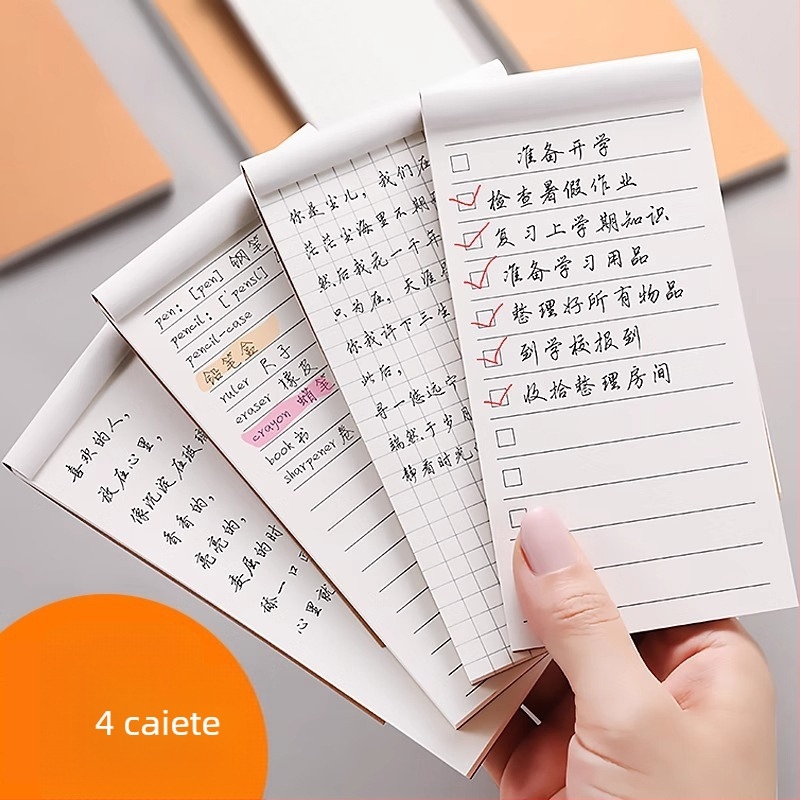 Caiet mini creativ cu pagini detașabile și planificator de liste