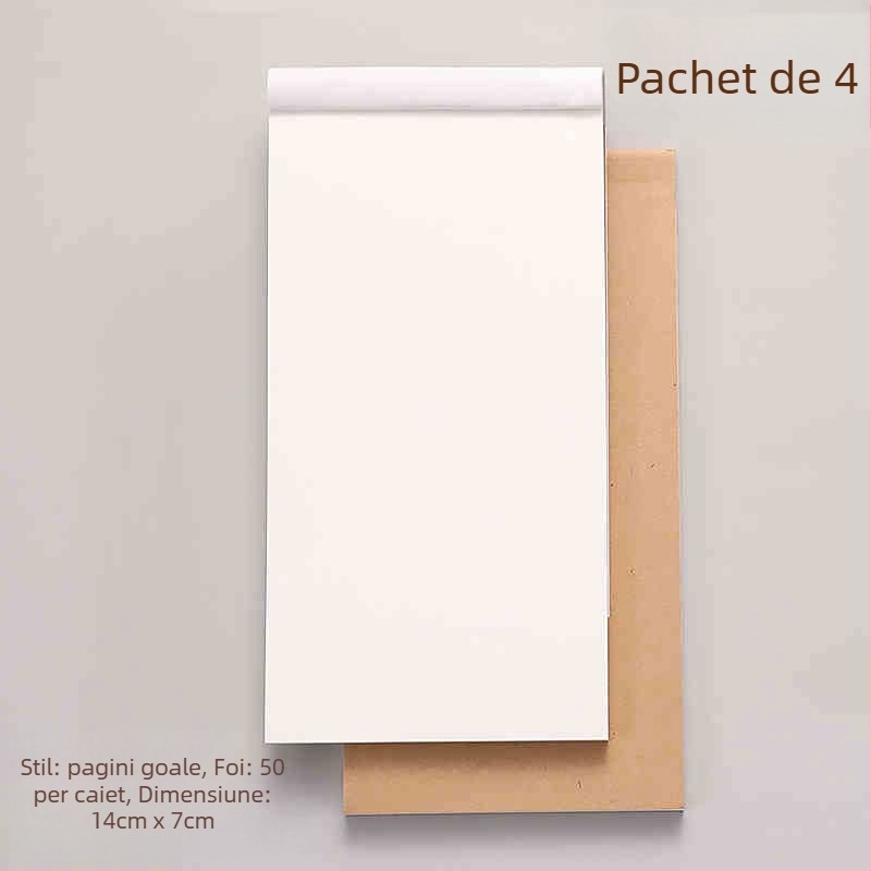Caiet mini creativ cu pagini detașabile și planificator de liste