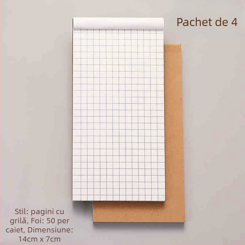 Caiet mini creativ cu pagini detașabile și planificator de liste