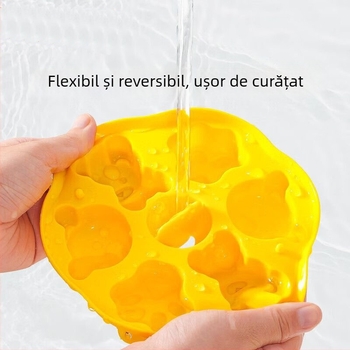 Formă pentru prăjituri la abur pentru hrana bebelușilor, silicon alimentar, design labă de pisică, potrivită pentru budincă de ou și prăjituri cu orez, formă de copt