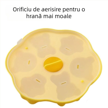 Formă pentru prăjituri la abur pentru hrana bebelușilor, silicon alimentar, design labă de pisică, potrivită pentru budincă de ou și prăjituri cu orez, formă de copt