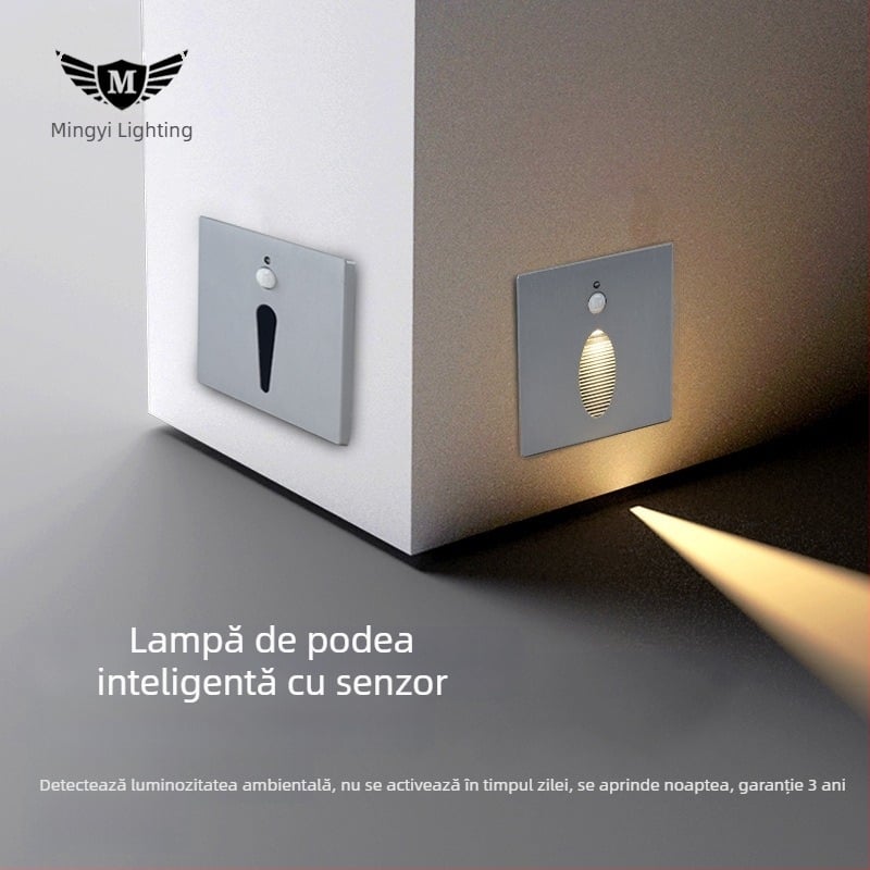 Lumină LED pentru trepte cu senzor de mișcare, pentru hol