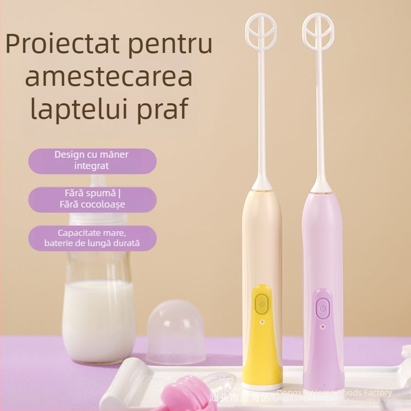 Amestecător electric pentru lapte praf de bebeluți, amestecător pentru formulă, model reîncărcabil, fără spumare