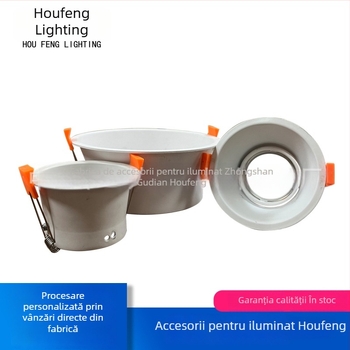 Inel de susținere pentru spot MR16/MR111, carcasă din aluminiu, finisaj pudrat, dimensiuni 160x160x65 mm, modele HF-T054/HF-T055/HF-T056