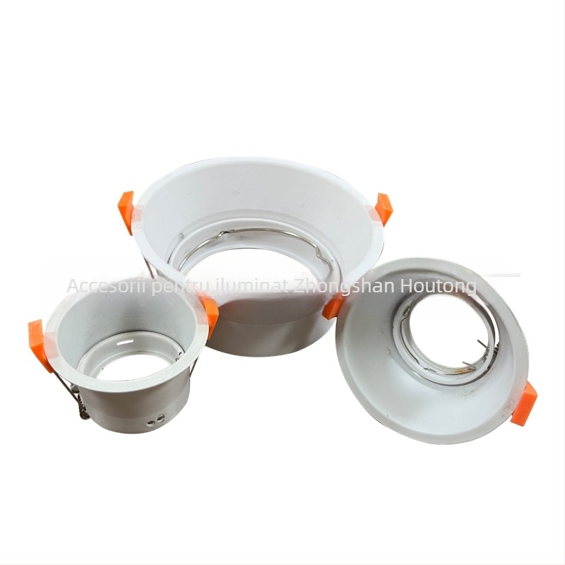 Inel de susținere pentru spot MR16/MR111, carcasă din aluminiu, finisaj pudrat, dimensiuni 160x160x65 mm, modele HF-T054/HF-T055/HF-T056