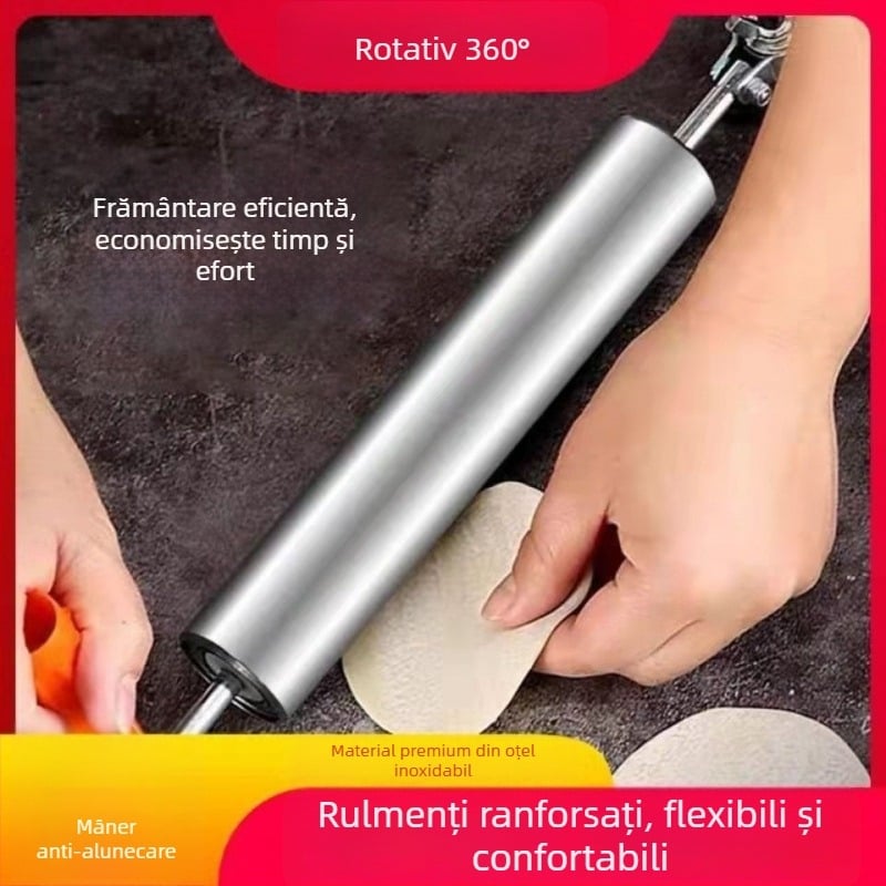 Sucitor de aluat mare pentru aluaturi, foi de gyoza și produse de patiserie, din oțel inoxidabil 304