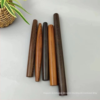 Set de sucitoare pentru aluat din lemn, în forme de aripă de pui și burtă de pește, finisaje din Purple Sandalwood și Red Precious Wood