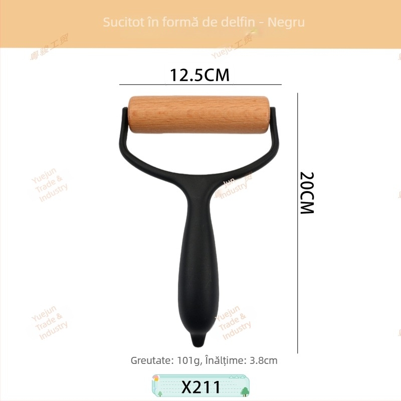 Rulou de aluat în formă de delfin, model pentru plăcintă cu mere, role pentru pizza și cilindru de aluat pentru foi de gyoză