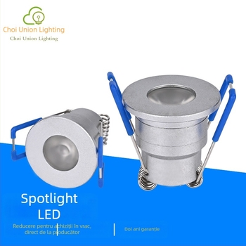 LED spot pentru dulap — lampă încorporată, mini, pentru bijuterii și vitrine, corp din aluminiu