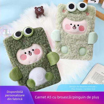 Frog plușat drăguț pentru relaxarea stresului — carnet de notițe pentru copii