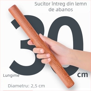Rulou de aluat din lemn masiv, extra mare, lemn de santal, pentru foi de gyoza, ustensilă de bucătărie