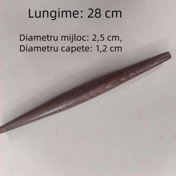 Făcăleț de lemn cu capete ascuțite, tradițional pentru întinderea foilor de găluște, uz casnic