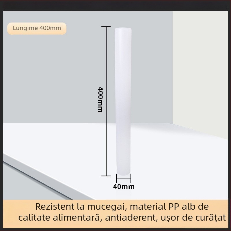 Rulou PP antiaderent, de calitate alimentară, pentru fondant, uz casnic, potrivit pentru foi de colțunași și tăiței