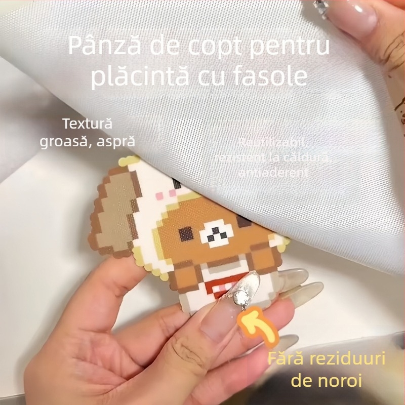 Țesătură groasă pentru mărgele cu margine sigilată, hârtie antiaderentă pentru călcător DIY, rezistentă la temperaturi