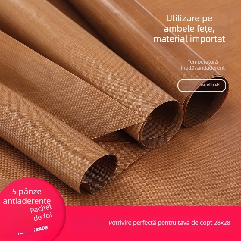 Hârtie de copt PE acoperită, antiaderentă, reutilizabilă, liner pentru cuptor pentru rulouri de tort și alte produse de copt