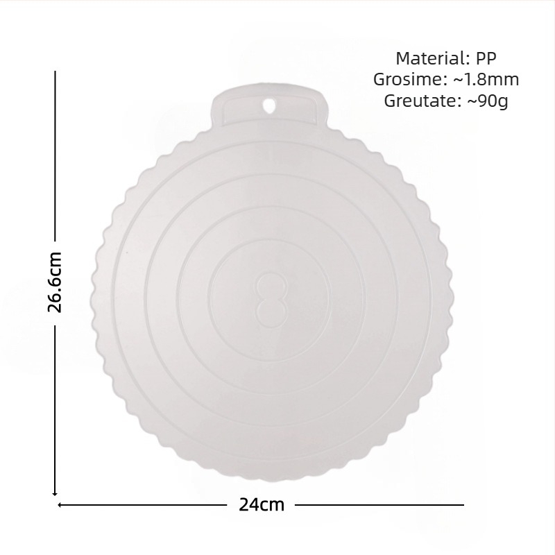 Mat de tort reutilizabil din plastic, bază pentru mousse, 8 inci, pentru coacere acasă, formă pătrată și rotundă, de calitate alimentară
