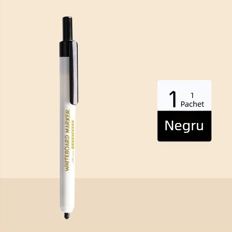 Marker WB60, tip apăsat pentru tablă albă, fără miros, negru/albastru/roșu, capacitate mare, destinat profesorilor