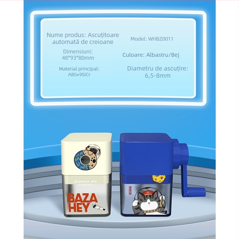 Ascuțitor automat de creioane, cu temă Panda, pentru elevi din învățământul primar