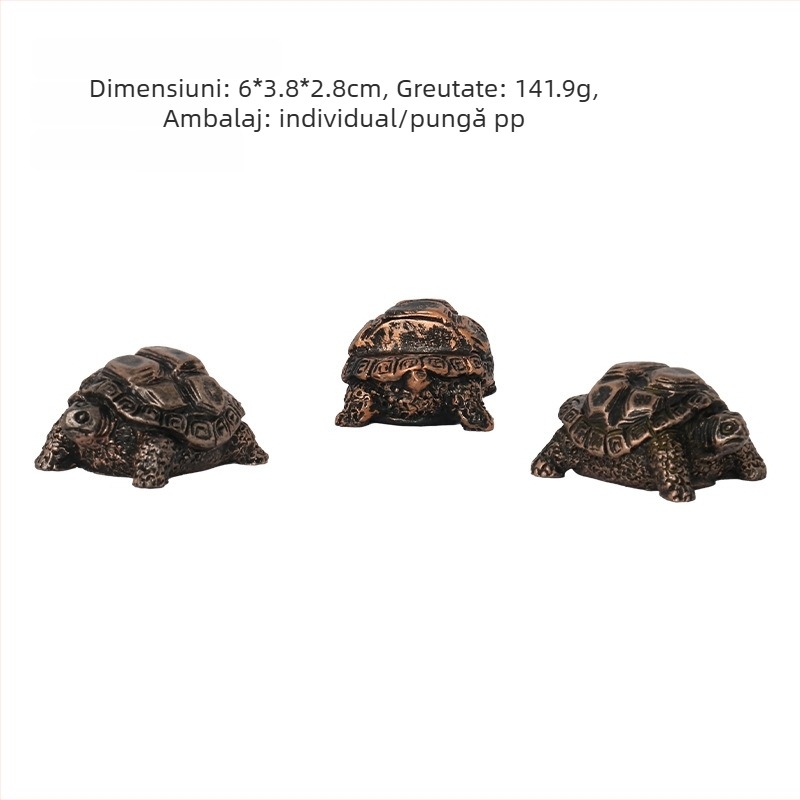 Decorațiune din rășină – țestoasă pentru ghivece, cu suport