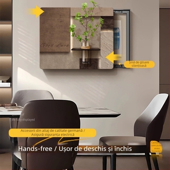 Tablou decorativ pentru cutia de contoare electrice cu plante verzi hidroponice — DIY fără găuri, acoperire pentru întrerupătorul principal și cutia multimedia