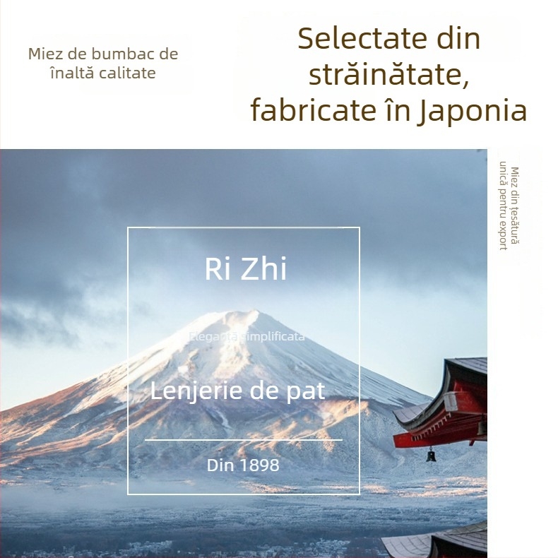 Cearșafuri din bumbac 100%, țesătură twill, imprimare și vopsire reactive, stil minimalist modern pentru uz casnic
