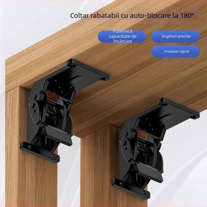 Balama pliantă cu încuidere la 90° pentru picioarele mesei și ale scaunelor – accesorii mobilier pliabile
