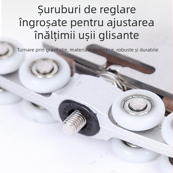 Roată de suspensie pentru ușă glisantă din sticlă - din fier și oțel inoxidabil