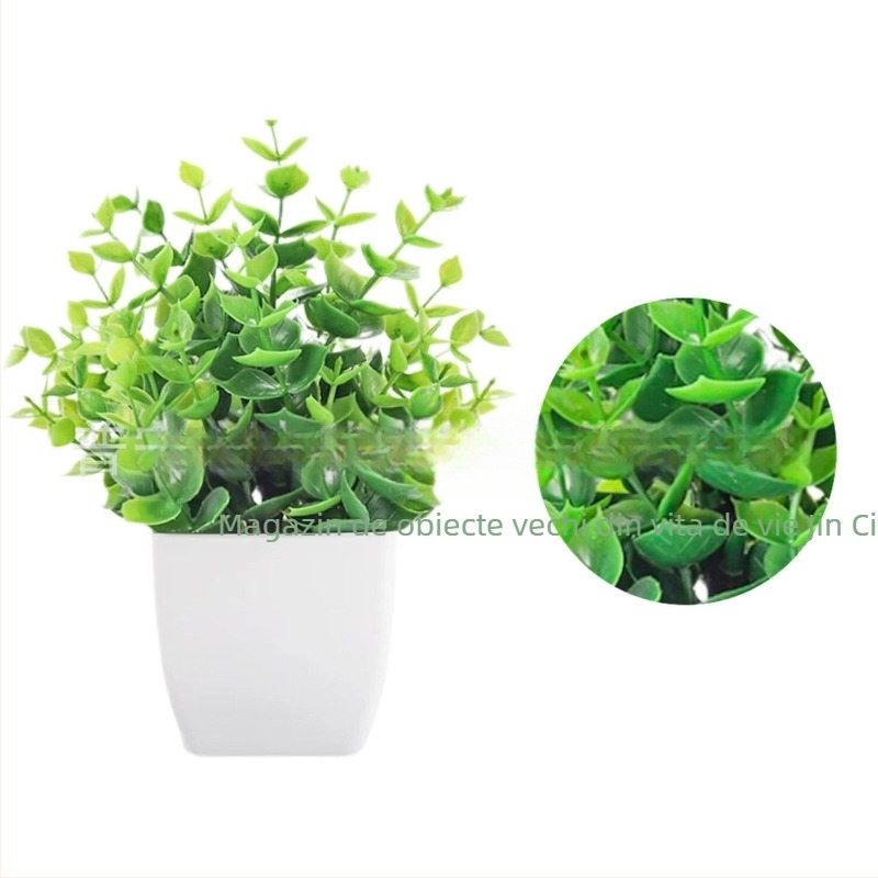Plantă artificială în ghiveci din plastic, pentru nunți, petreceri, fotografii în aer liber, decor pentru casă și birou