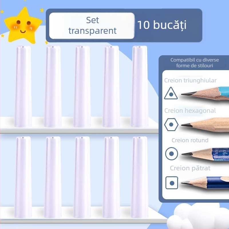 Cap de creion cu desen animat și gumă, pentru începători