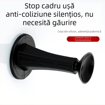 Stopper de ușă din silicon, fără găurire, pentru uși de baie și uși din lemn, amortizor din cauciuc, silențios