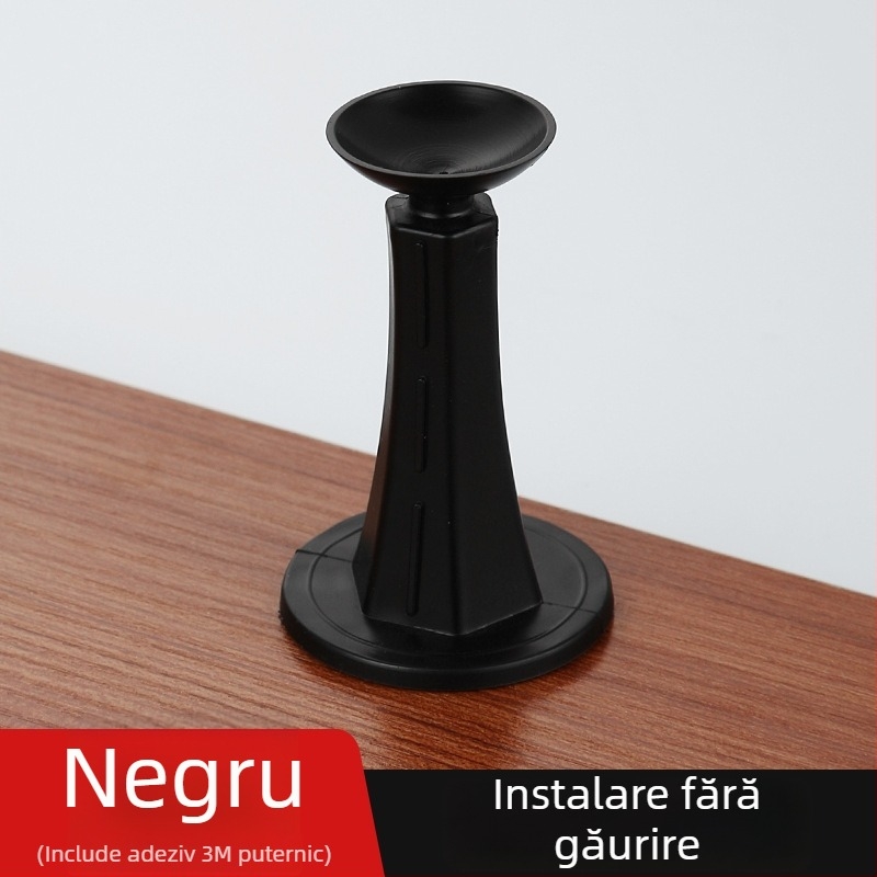 Stopper de ușă din silicon, fără găurire, pentru uși de baie și uși din lemn, amortizor din cauciuc, silențios