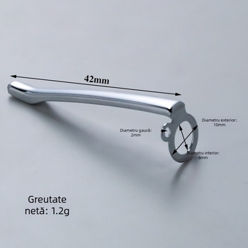 Accesoriu cristal pentru stilou cu clips în formă de inel și pandantiv, clip metalic pentru stilou