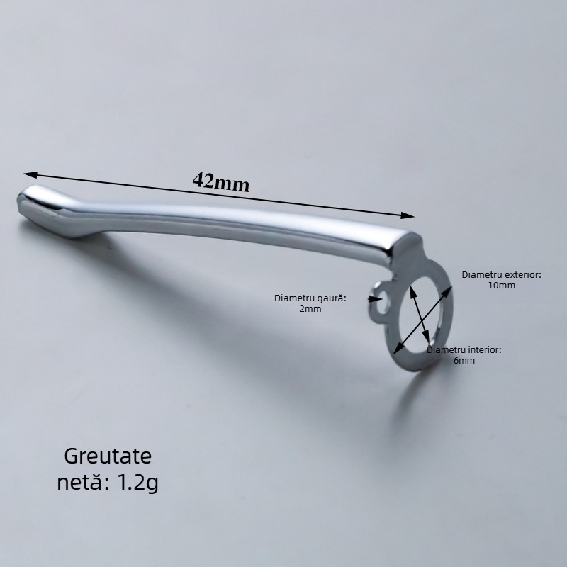 Accesoriu cristal pentru stilou cu clips în formă de inel și pandantiv, clip metalic pentru stilou