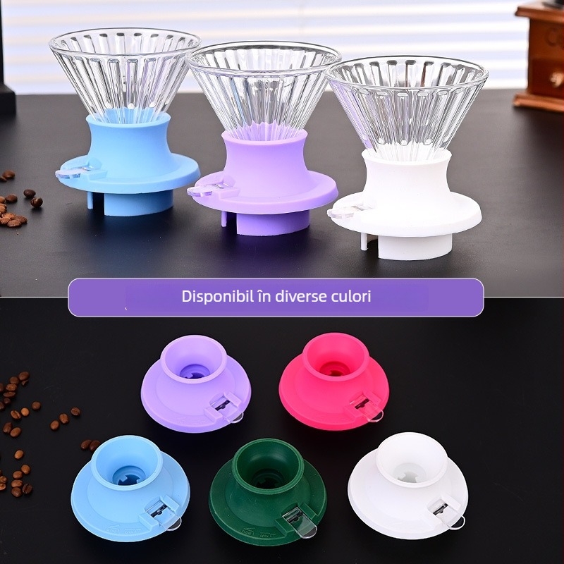 Set filtru de cafea pentru preparare manuală – ceașcă inteligentă și cană de servire pentru cafea la filtru, pentru uz casnic