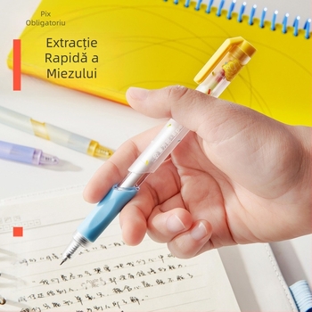 The Pen Says stilou gel neutru cu cerneală pe bază de apă, uscare rapidă, pentru învățare și semnare – tehnologie neagră, pix cu bilă