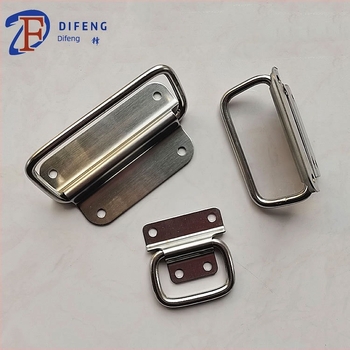 Mânere din oțel inoxidabil, rabatabil, cu inel de tracțiune, pentru uși glisante, dulapuri și sertare | Model BXGTS, Di Feng Hardware