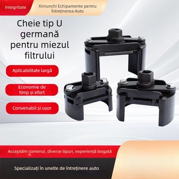 Cheie în formă de U pentru filtrul de ulei — unealtă reglabilă multifuncțională pentru îndepărtarea filtrului