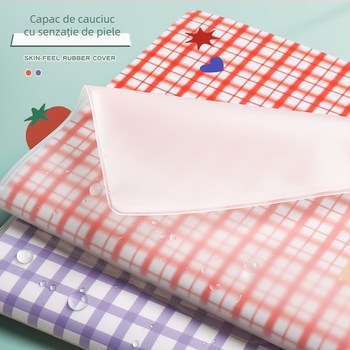 Caiet A5 cu copertă PVC și cotor îngroșat, design proaspăt și simplu pentru elevi