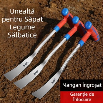 Lopată de grădină pentru plivit burueni și săpat: mică lopată pentru usturoi, păpădie, plantarea florilor, săpat solului, utilizare în exterior