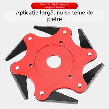 Cuțit cu șase lame și cap rotativ cu trei lame pentru gazon – lame de schimb