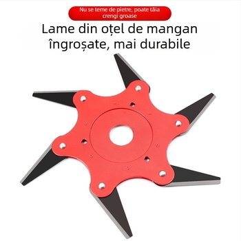 Cuțit cu șase lame și cap rotativ cu trei lame pentru gazon – lame de schimb