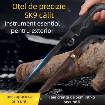 Kyushu Garden Fierăstrău de mână retractabil pentru lemn – instrument de grădină pentru tăierea lemnului în aer liber