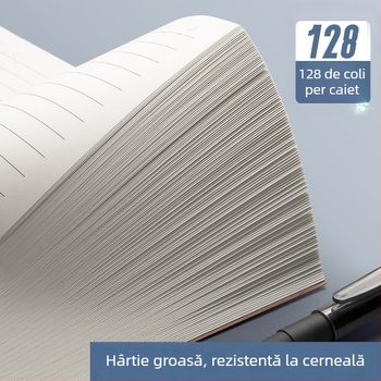 Tefter minimalist A6, carnețel de buzunar compact pentru vocabular, hârtie Kraft vintage