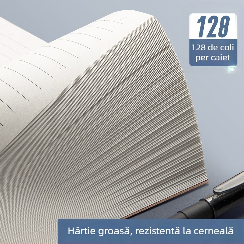 Tefter minimalist A6, carnețel de buzunar compact pentru vocabular, hârtie Kraft vintage