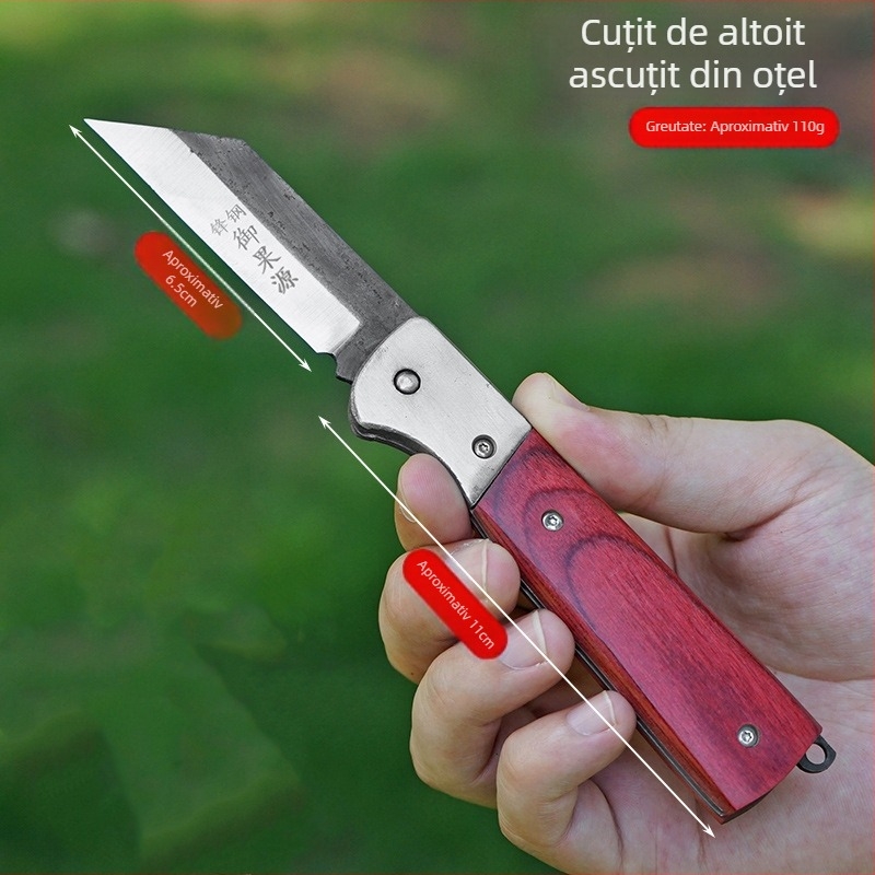 Cuțit pliabil pentru altoire din oțel, set complet de unelte pentru altoire la pomi fructiferi și puieți în grădină