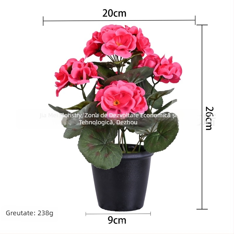 Vie artificială cu frunze de begonie, pothos și iederă, frunze din plastic pentru decor, înălțime 36 cm