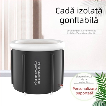 Junyue cadă de baie gonflabilă din PVC, pliabilă, pentru adulți