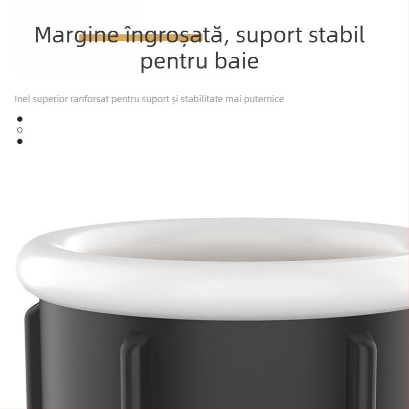 Junyue cadă de baie gonflabilă din PVC, pliabilă, pentru adulți