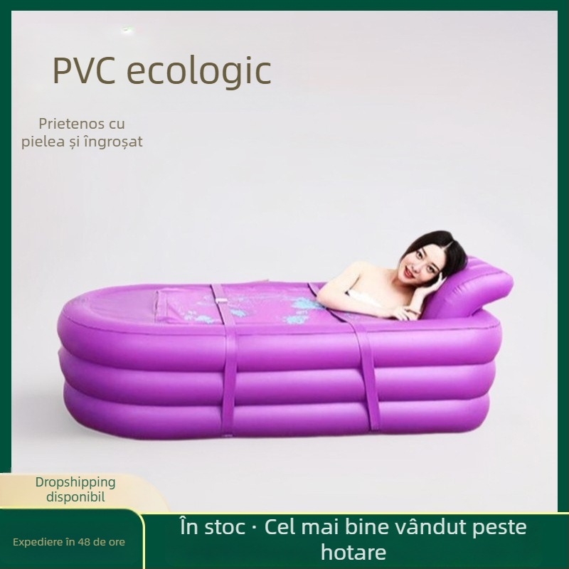 Săună cu aburi pentru casă, cadă gonflabilă pentru o singură persoană
