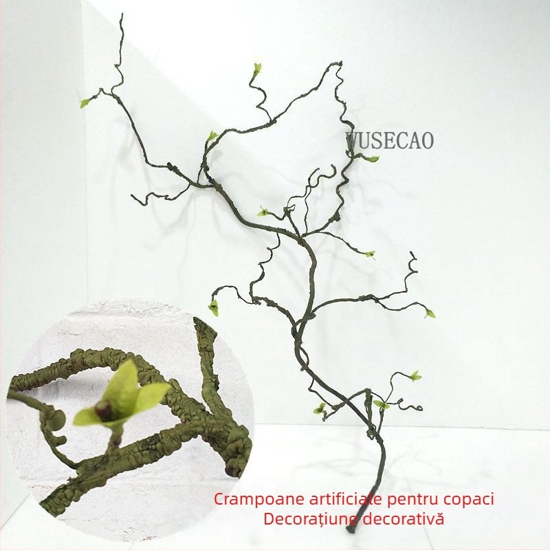 Vițe artificiale pentru copaci, liane din spumă realiste pentru decor și amenajări, verdeață din ratan sintetic, înălțime 100-200 cm